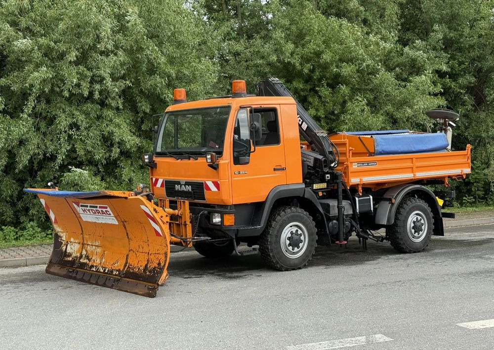 MAN * MAN LE 10.220 *Kiper Wywrotka * 4x4 * Pług Piaskarka * Zimowe Utrzymanie * Sprowadzony * HDS MKG * - Istovarivač: slika 2 MAN * MAN LE 10.220 *Kiper Wywrotka * 4x4 * Pług Piaskarka * Zimowe Utrzymanie * Sprowadzony * HDS MKG * - Istovarivač: slika 2