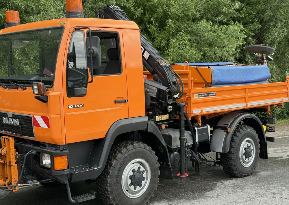 MAN * MAN LE 10.220 *Kiper Wywrotka * 4x4 * Pług Piaskarka * Zimowe Utrzymanie * Sprowadzony * HDS MKG * - Istovarivač: slika 3 MAN * MAN LE 10.220 *Kiper Wywrotka * 4x4 * Pług Piaskarka * Zimowe Utrzymanie * Sprowadzony * HDS MKG * - Istovarivač: slika 3