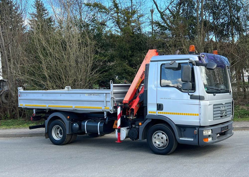 MAN MAN TGL 12-240 Kiper Wywrotka 4x2 Kran PALFINGER PK 12500 BARDZO DOBRY STAN - Istovarivač: slika 3 MAN MAN TGL 12-240 Kiper Wywrotka 4x2 Kran PALFINGER PK 12500 BARDZO DOBRY STAN - Istovarivač: slika 3