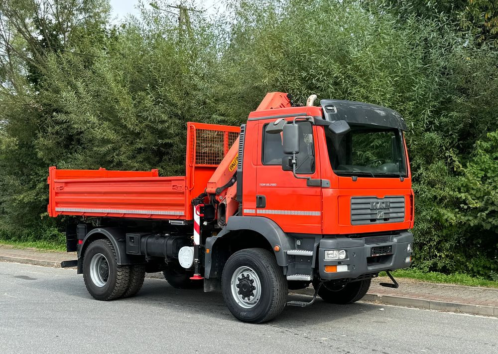 MAN * TGM 18-280 MAN 4x4 HDS Palfinger PK10500 * Kiper Wywrotka * Bardzo Dobry Stan - Istovarivač: slika 2 MAN * TGM 18-280 MAN 4x4 HDS Palfinger PK10500 * Kiper Wywrotka * Bardzo Dobry Stan - Istovarivač: slika 2
