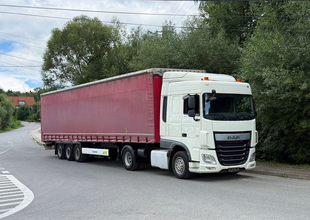 DAF * Zestaw * DAF 106 Euro 6 + Naczepa Krone * Bardzo Dobry Stan - Tegljač, Poluprikolica sa ceradom: slika 2 DAF * Zestaw * DAF 106 Euro 6 + Naczepa Krone * Bardzo Dobry Stan - Tegljač, Poluprikolica sa ceradom: slika 2