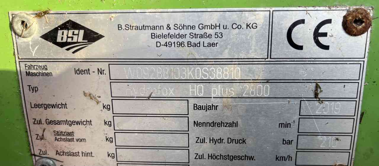 Strautmann Hydrofox HQ plus 2800 Kuilsnijder voermachines - Oprema za silose: slika 5 Strautmann Hydrofox HQ plus 2800 Kuilsnijder voermachines - Oprema za silose: slika 5