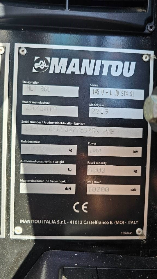 Teleskopski upravljač Manitou MLT 961 145 V + L JD ST4 S1: slika 17