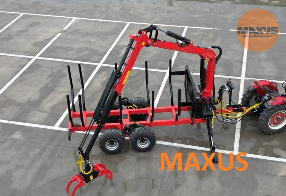 Remorca forestieră MAXUS 1400 + Macara 780 - Šumska prikolica: slika 1 Remorca forestieră MAXUS 1400 + Macara 780 - Šumska prikolica: slika 1