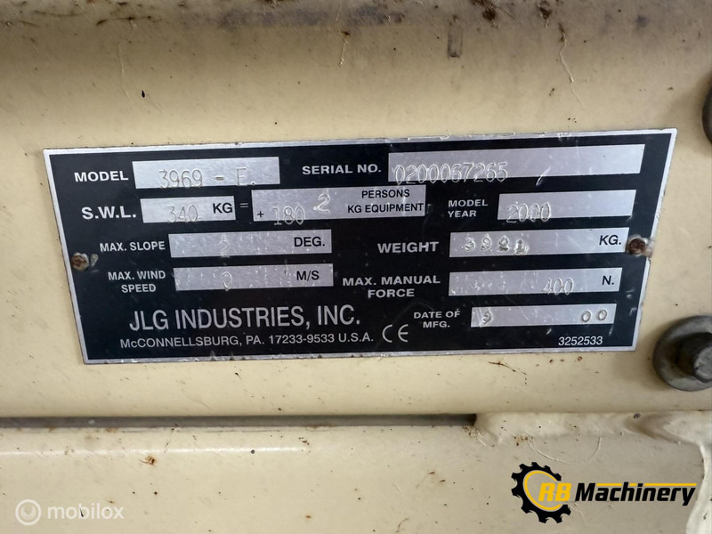 Onbekend merken JLG 3969 - Lift u obliku makaza: slika 4 Onbekend merken JLG 3969 - Lift u obliku makaza: slika 4