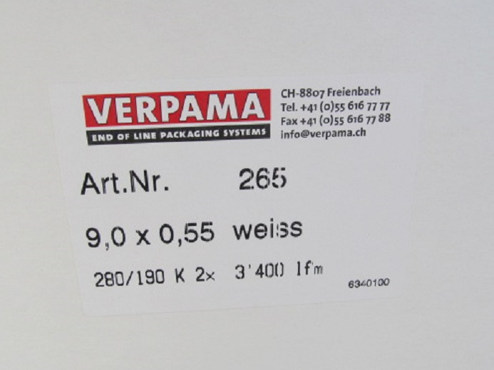 5 x UMREIFUNGSBAND VERPAMA - Rezervni deo za Štamparska mašina: slika 3 5 x UMREIFUNGSBAND VERPAMA - Rezervni deo za Štamparska mašina: slika 3