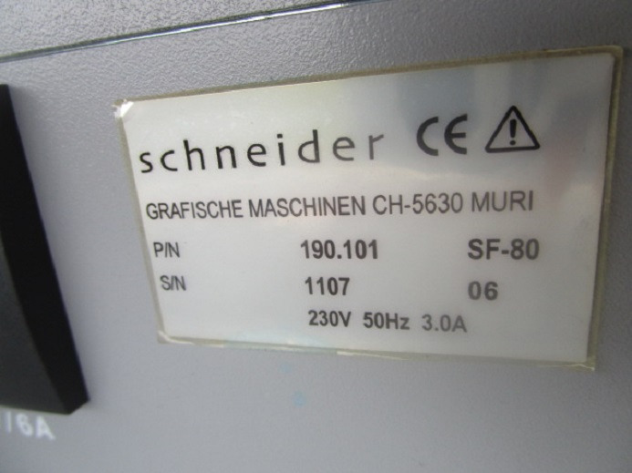 Štamparska mašina SCHNEIDER SF-80: slika 6