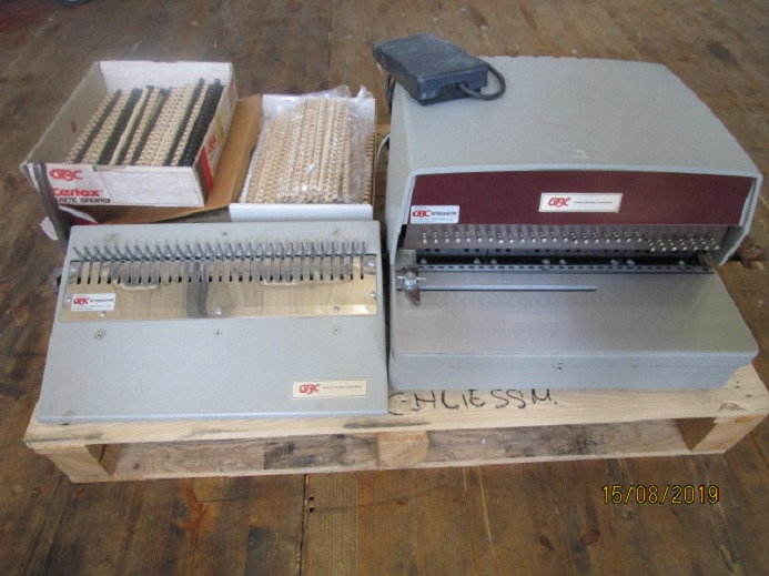 WIRO SCHLIESSMASCHINE GBC 112-PM-1 - Štamparska mašina: slika 1 WIRO SCHLIESSMASCHINE GBC 112-PM-1 - Štamparska mašina: slika 1