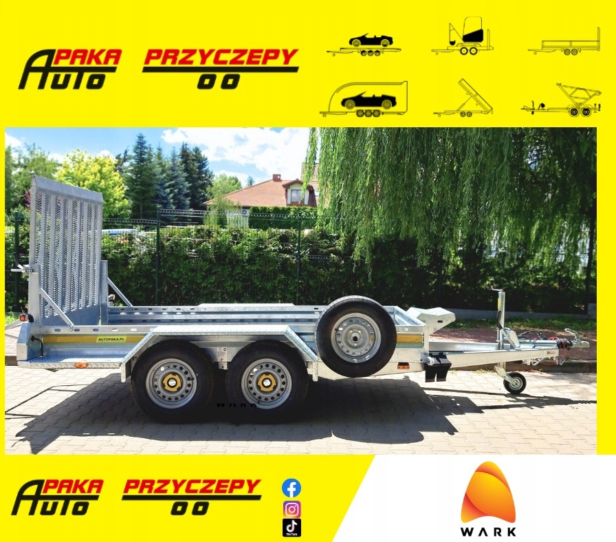PRZYCZEPA LAWETA DO MINIKOPARKI POD KOPARKĘ Z RAMPĄ 2700KG / MINI EXCAVATOR TRANSPORTER TRAILER WITH RAMPS 2700KG - Prikolica za prevoz radnih mašina: slika 1 PRZYCZEPA LAWETA DO MINIKOPARKI POD KOPARKĘ Z RAMPĄ 2700KG / MINI EXCAVATOR TRANSPORTER TRAILER WITH RAMPS 2700KG - Prikolica za prevoz radnih mašina: slika 1