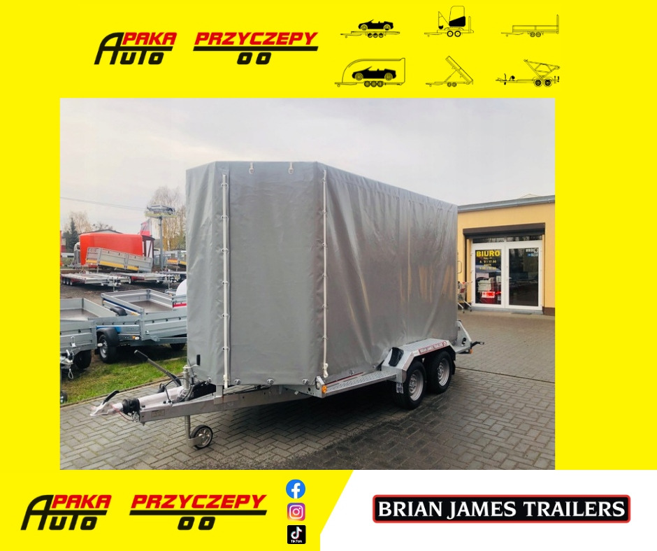 PRZYCZEPA LAWETA DO MINIKOPARKI ŻURAWIA Z PLANDEKĄ / MINI EXCAVATOR CRANE TRANSPORTER TRAILER WITH TARPAULIN - Prikolica za prevoz radnih mašina: slika 1 PRZYCZEPA LAWETA DO MINIKOPARKI ŻURAWIA Z PLANDEKĄ / MINI EXCAVATOR CRANE TRANSPORTER TRAILER WITH TARPAULIN - Prikolica za prevoz radnih mašina: slika 1