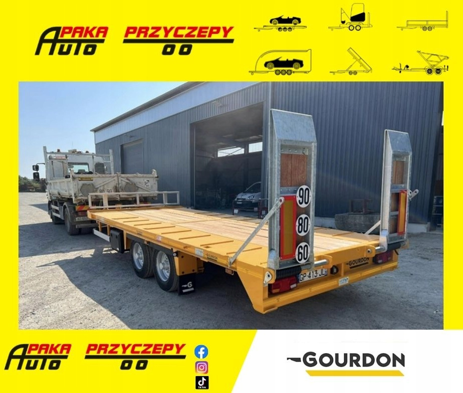 PRZYCZEPA POD KOPARKĘ MINI - MIDI ŁADOWNOŚĆ 8 580 KG GOURDON PEB111 / MINI - MIDI EXCAVATOR TRAILER WITH PAYLOAD 8,580 KG GOURDON PEB111 - Prikolica za prevoz radnih mašina: slika 1 PRZYCZEPA POD KOPARKĘ MINI - MIDI ŁADOWNOŚĆ 8 580 KG GOURDON PEB111 / MINI - MIDI EXCAVATOR TRAILER WITH PAYLOAD 8,580 KG GOURDON PEB111 - Prikolica za prevoz radnih mašina: slika 1