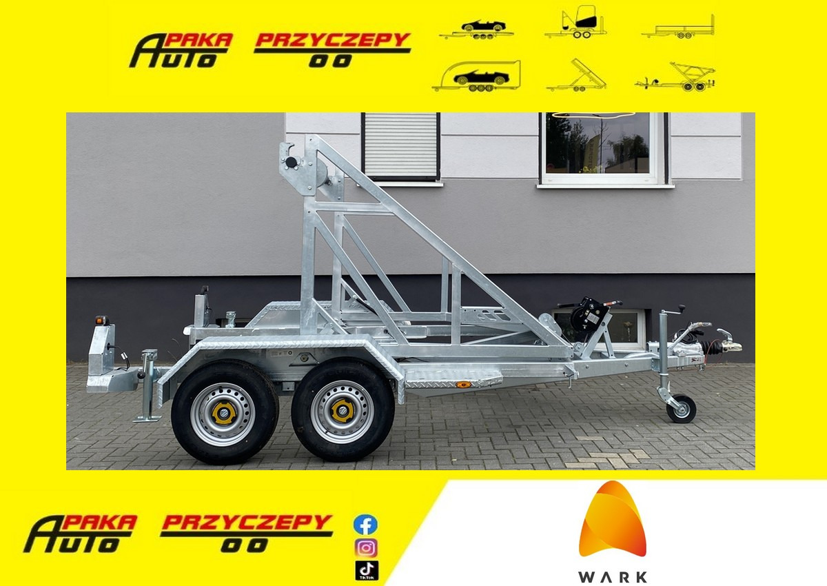 PRZYCZEPA WARK KABLOWA POD BĘBEN KABLOWY DMC 2700KG / WARK Cable Trailer for Cable Drum DMC 2700KG - Kablovska prikolica: slika 1 PRZYCZEPA WARK KABLOWA POD BĘBEN KABLOWY DMC 2700KG / WARK Cable Trailer for Cable Drum DMC 2700KG - Kablovska prikolica: slika 1