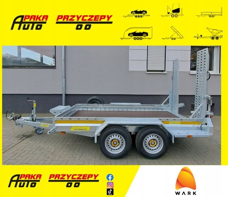 PRZYCZEPA WARK LAWETA DO MINIKOPARKI POD KOPARKĘ 2700KG / WARK EXCAVATOR MINI EXCAVATOR TRANSPORTER TRAILER 2700KG - Prikolica za prevoz radnih mašina: slika 1 PRZYCZEPA WARK LAWETA DO MINIKOPARKI POD KOPARKĘ 2700KG / WARK EXCAVATOR MINI EXCAVATOR TRANSPORTER TRAILER 2700KG - Prikolica za prevoz radnih mašina: slika 1