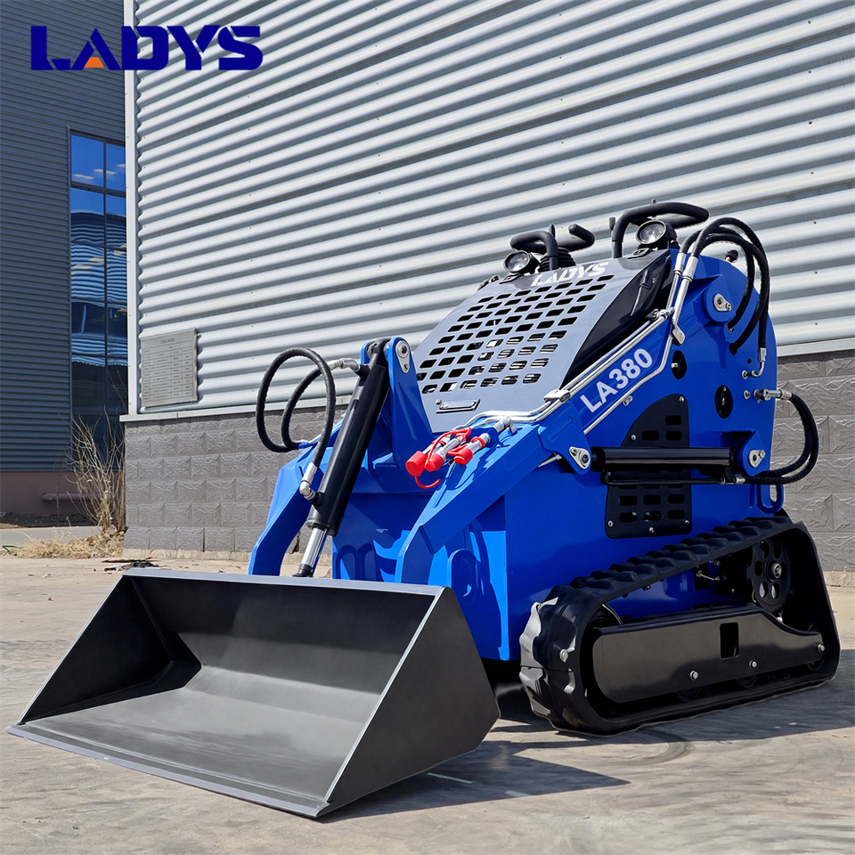 LADYS Free Shipping LA380 Mini Skid Steer Loader Compact Track Diesel Cheap Mini Skid Steer Loader For Sale With Mini Skid Steer Attachments 4 In 1 Bucket - Mini utovarivač: slika 3 LADYS Free Shipping LA380 Mini Skid Steer Loader Compact Track Diesel Cheap Mini Skid Steer Loader For Sale With Mini Skid Steer Attachments 4 In 1 Bucket - Mini utovarivač: slika 3