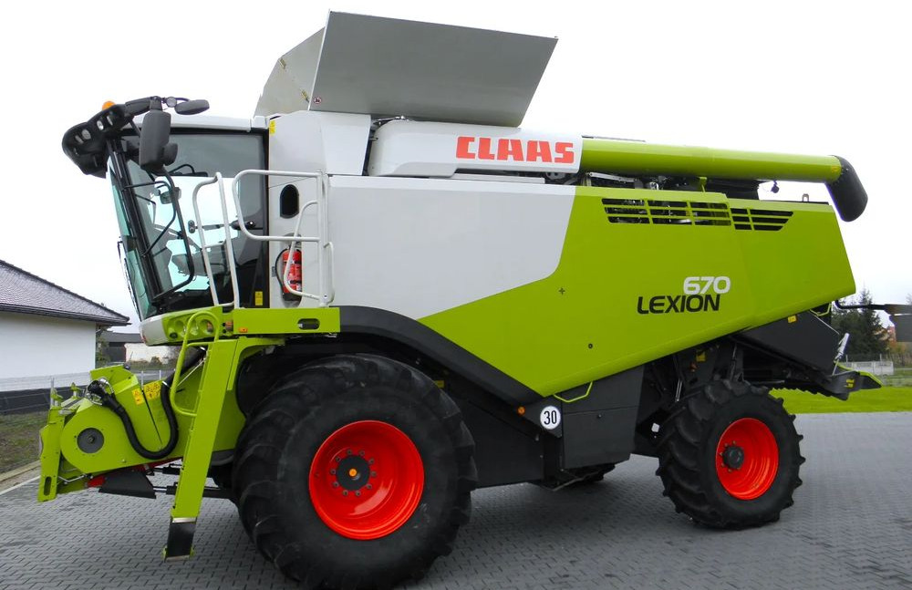 Claas Lexion 670 2019 Rok, Heder V 770, Najbogatsza Wersja, Nie Malowany, Stan Idealny - Kombinovani kombajn: slika 3 Claas Lexion 670 2019 Rok, Heder V 770, Najbogatsza Wersja, Nie Malowany, Stan Idealny - Kombinovani kombajn: slika 3