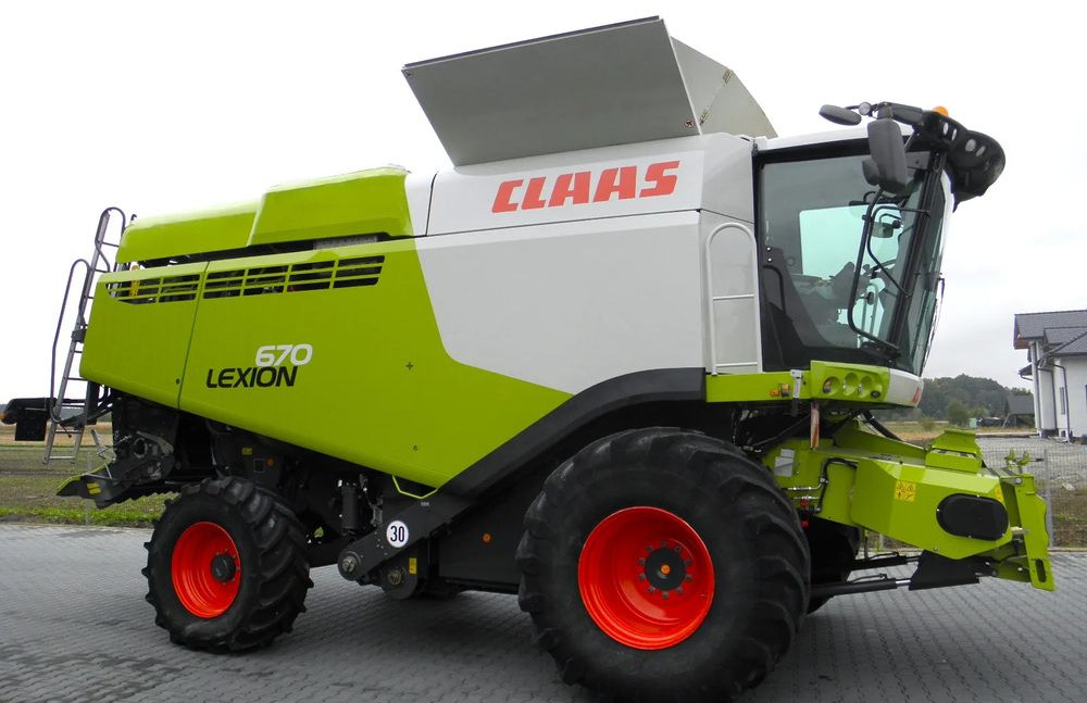 Claas Lexion 670 2019 Rok, Heder V 770, Najbogatsza Wersja, Nie Malowany, Stan Idealny - Kombinovani kombajn: slika 2 Claas Lexion 670 2019 Rok, Heder V 770, Najbogatsza Wersja, Nie Malowany, Stan Idealny - Kombinovani kombajn: slika 2