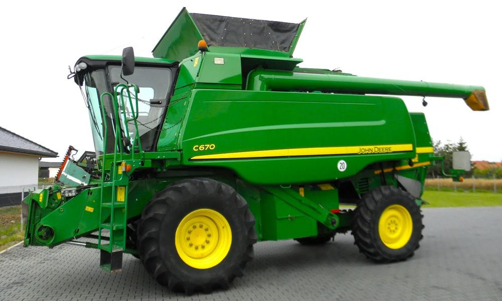 John Deere C 670 2008 Rok, heder 7,6m, 1900 mtg, Nie Malowany, Stan Idealny - Kombinovani kombajn: slika 5 John Deere C 670 2008 Rok, heder 7,6m, 1900 mtg, Nie Malowany, Stan Idealny - Kombinovani kombajn: slika 5