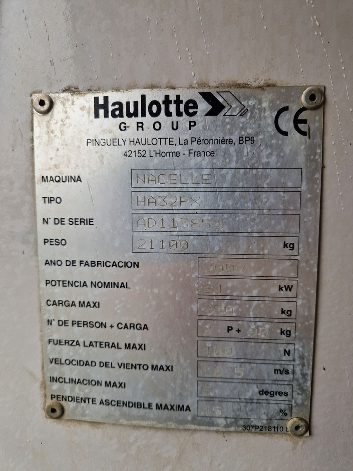 HAULOTTE HA 32 PX - Zglobna platforma: slika 5 HAULOTTE HA 32 PX - Zglobna platforma: slika 5