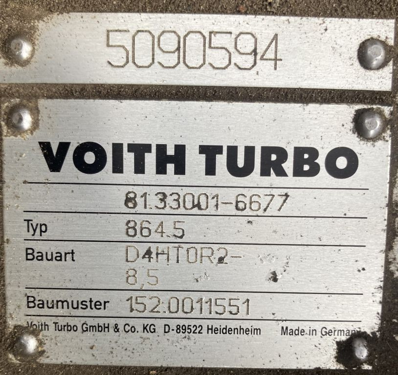 MAN Voith 864.5 D4HT0R2 -8.5E MAN Lions City 81.33001-6677 Getriebe Diwa - Transmisija za Autobus: slika 2 MAN Voith 864.5 D4HT0R2 -8.5E MAN Lions City 81.33001-6677 Getriebe Diwa - Transmisija za Autobus: slika 2
