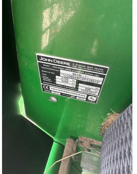 JOHN DEERE 864 - Balirka za okrugle bale: slika 5 JOHN DEERE 864 - Balirka za okrugle bale: slika 5