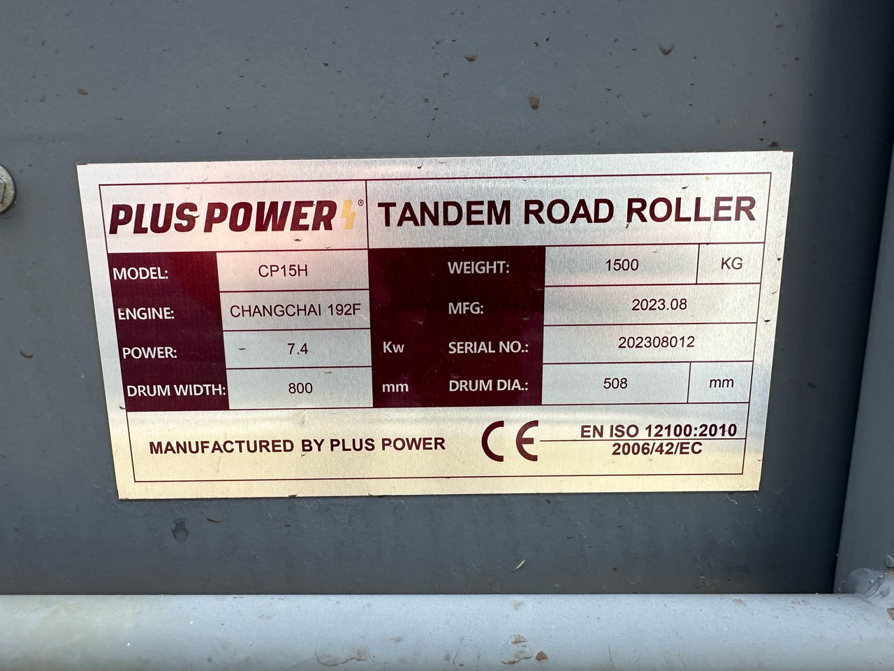 PLUS POWER CP15H VIBROCOMPACTOR CYLINDER - Valjak: slika 5 PLUS POWER CP15H VIBROCOMPACTOR CYLINDER - Valjak: slika 5
