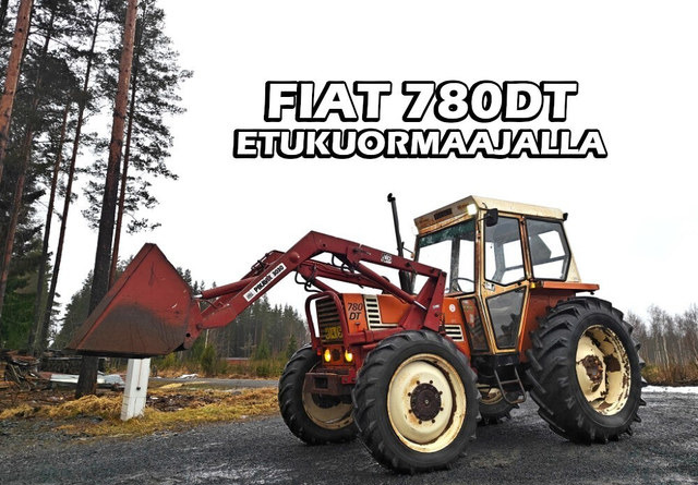 Fiat 780DT etukuormaajalla - Traktor: slika 1 Fiat 780DT etukuormaajalla - Traktor: slika 1