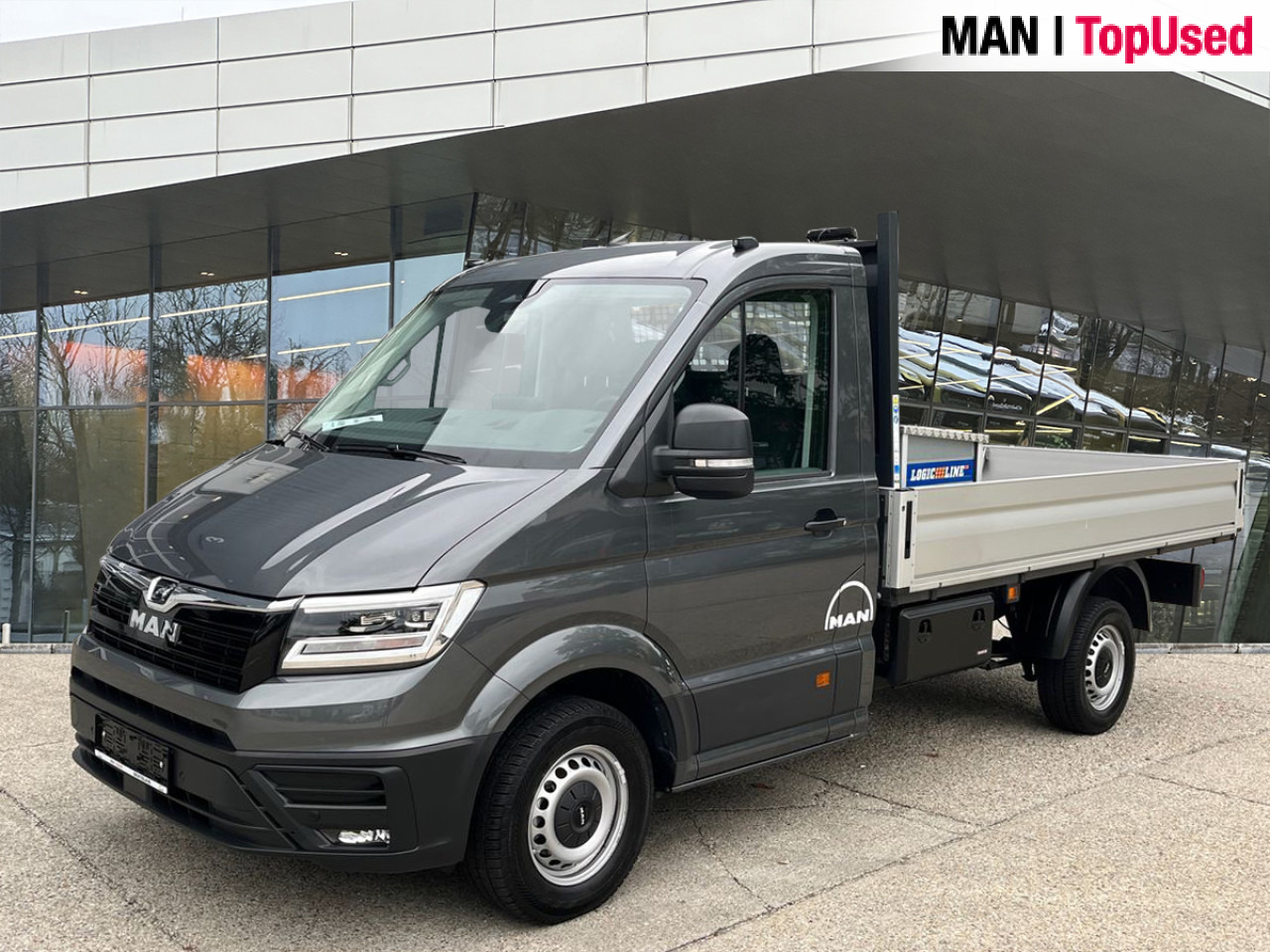MAN TGE 3.140 4X2F SB, Automatic, Flat bed Klima ZV - Dostavno vozilo sa otvorenom sandukom: slika 1 MAN TGE 3.140 4X2F SB, Automatic, Flat bed Klima ZV - Dostavno vozilo sa otvorenom sandukom: slika 1