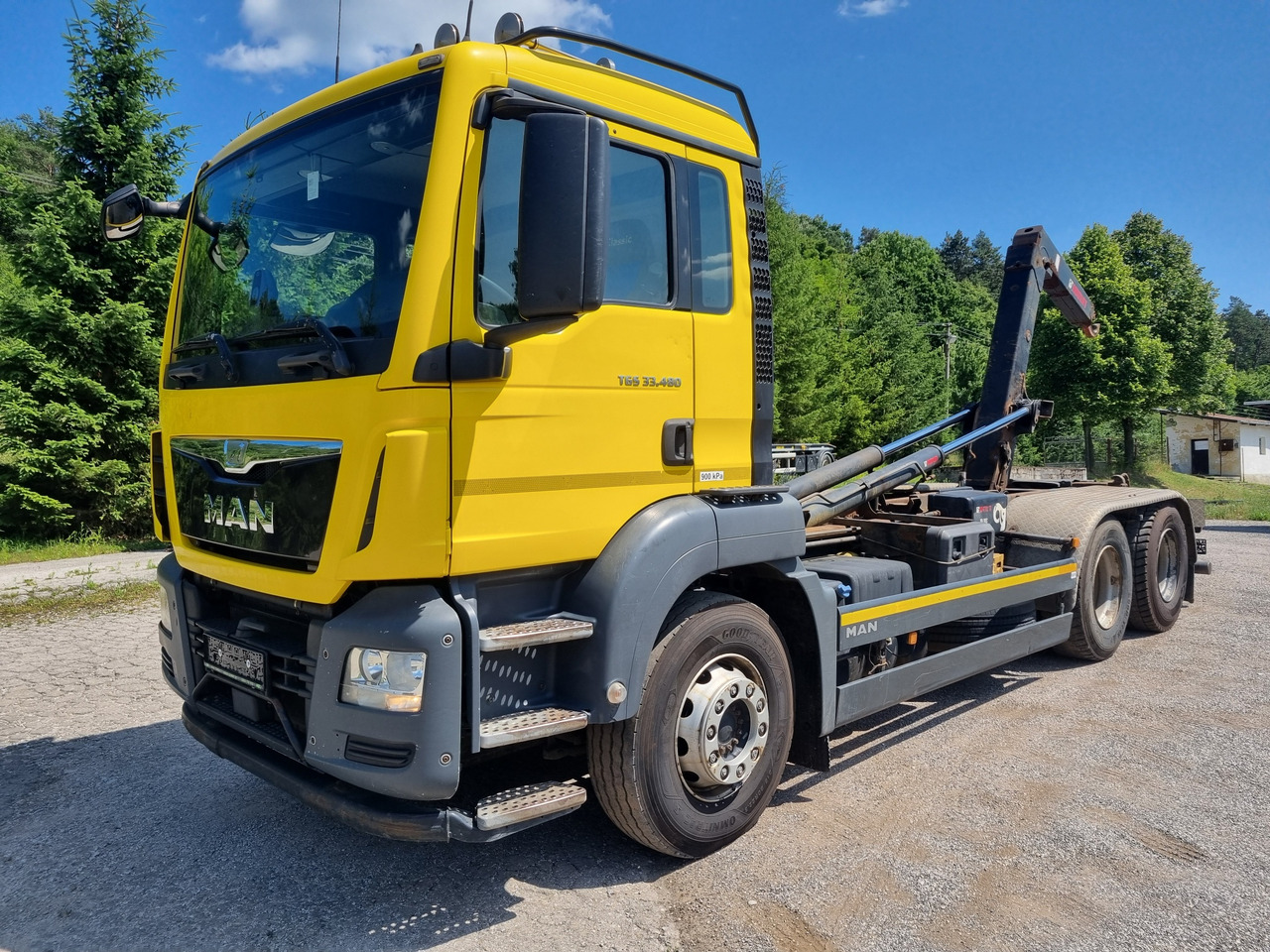 MAN TGS 33.480 6x4 ABROLLKIPPER HIAB Multilift 18 T - Kamion sa hidrauličnom kukom: slika 1 MAN TGS 33.480 6x4 ABROLLKIPPER HIAB Multilift 18 T - Kamion sa hidrauličnom kukom: slika 1