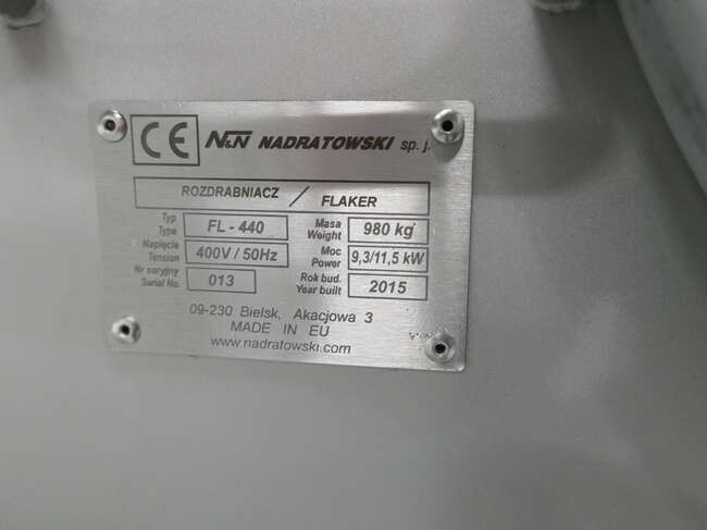 Oprema za prehrambenu industriju N&N frozen block flaker FL-440: slika 8