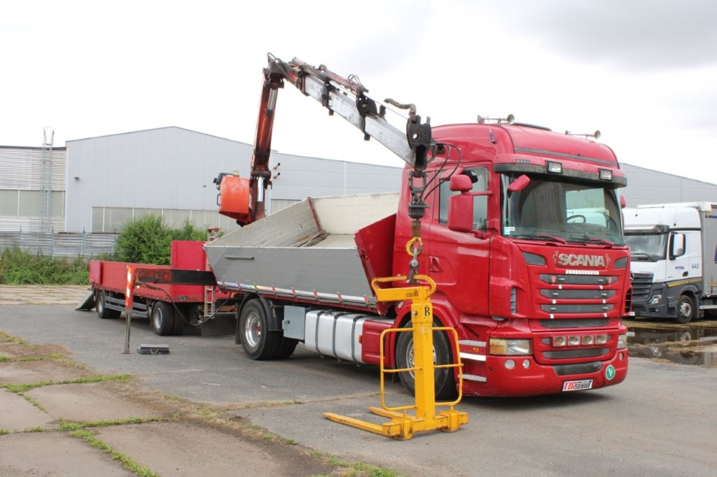 SCANIA R480 PALFINGER PK16000, EURO 5, CRANE FORKS - Istovarivač, Kamion sa dizalicom: slika 1 SCANIA R480 PALFINGER PK16000, EURO 5, CRANE FORKS - Istovarivač, Kamion sa dizalicom: slika 1