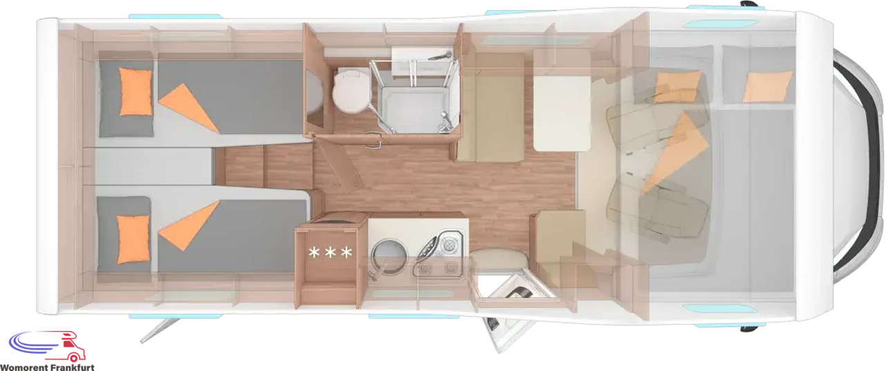Wohnmobil Weinsberg CaraHome 650 MEG - Alkoven kamper: slika 2 Wohnmobil Weinsberg CaraHome 650 MEG - Alkoven kamper: slika 2