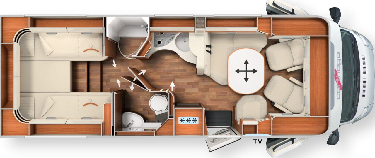 Carthago chic c-line T 4.9 LE 2025*MB*Skyview 22299 Rab - Poluintegrisani kamper: slika 2 Carthago chic c-line T 4.9 LE 2025*MB*Skyview 22299 Rab - Poluintegrisani kamper: slika 2