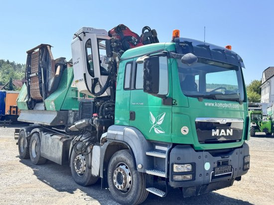 MAN TGS 35.540 8x4 mit Komptech-Zusatzeinheit - Kamion, Strugač za drvo: slika 5 MAN TGS 35.540 8x4 mit Komptech-Zusatzeinheit - Kamion, Strugač za drvo: slika 5