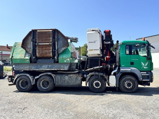 MAN TGS 35.540 8x4 mit Komptech-Zusatzeinheit - Kamion, Strugač za drvo: slika 4 MAN TGS 35.540 8x4 mit Komptech-Zusatzeinheit - Kamion, Strugač za drvo: slika 4