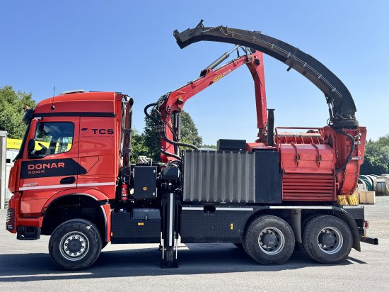 Mercedes-Benz ACTROS 6x4 DONAR 5810K ? Hack-LKW / Mobilhacker | TCS Umwelttechnik - Kamion, Strugač za drvo: slika 2 Mercedes-Benz ACTROS 6x4 DONAR 5810K ? Hack-LKW / Mobilhacker | TCS Umwelttechnik - Kamion, Strugač za drvo: slika 2