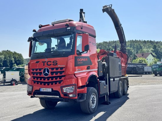Mercedes-Benz ACTROS 6x4 DONAR 5810K ? Hack-LKW / Mobilhacker | TCS Umwelttechnik - Kamion, Strugač za drvo: slika 1 Mercedes-Benz ACTROS 6x4 DONAR 5810K ? Hack-LKW / Mobilhacker | TCS Umwelttechnik - Kamion, Strugač za drvo: slika 1