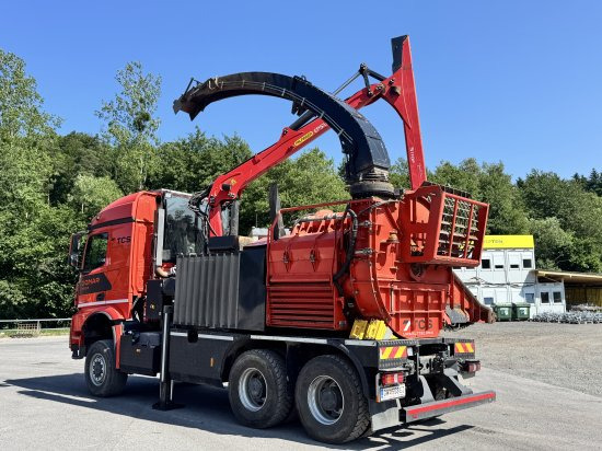 Mercedes-Benz ACTROS 6x4 DONAR 5810K ? Hack-LKW / Mobilhacker | TCS Umwelttechnik - Strugač za drvo, Kamion: slika 3 Mercedes-Benz ACTROS 6x4 DONAR 5810K ? Hack-LKW / Mobilhacker | TCS Umwelttechnik - Strugač za drvo, Kamion: slika 3