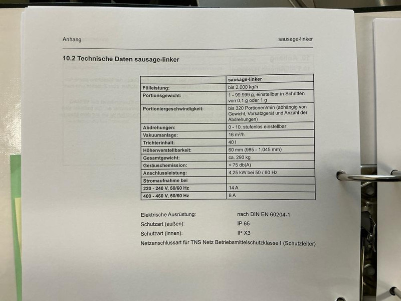 Oprema za prehrambenu industriju Vemag Sausage-linker: slika 18