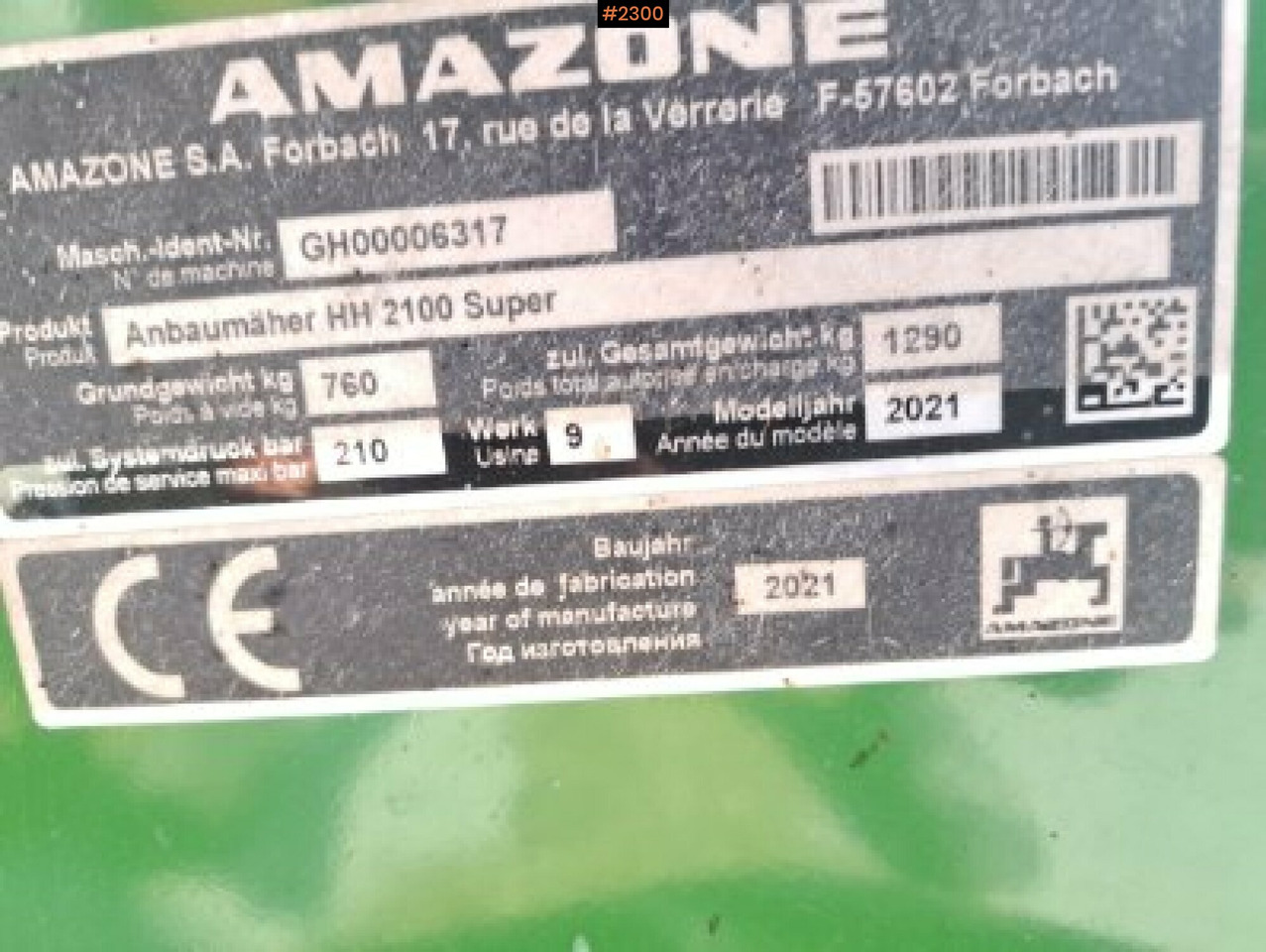 Horsemanure Collector Amazone Horsehopper Smartcut 2100 - Oprema za obradu zemljišta: slika 5 Horsemanure Collector Amazone Horsehopper Smartcut 2100 - Oprema za obradu zemljišta: slika 5