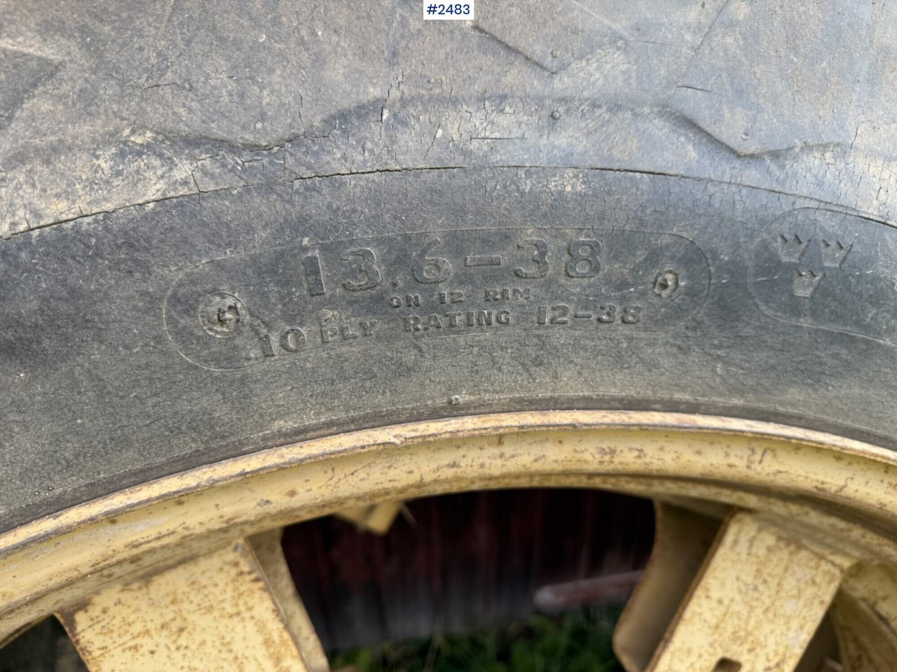 Tractor tires with rings Goodyear 13.6-38 - Kompletan točak za Poljoprivredna mašina: slika 4 Tractor tires with rings Goodyear 13.6-38 - Kompletan točak za Poljoprivredna mašina: slika 4