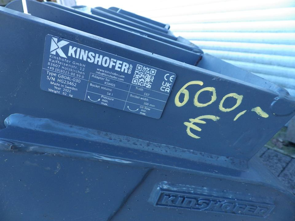 Kinshofer Tieflöffel MS03 300 mm GÜNSTIG - Kašika za bager za Građevinska mašina: slika 5 Kinshofer Tieflöffel MS03 300 mm GÜNSTIG - Kašika za bager za Građevinska mašina: slika 5