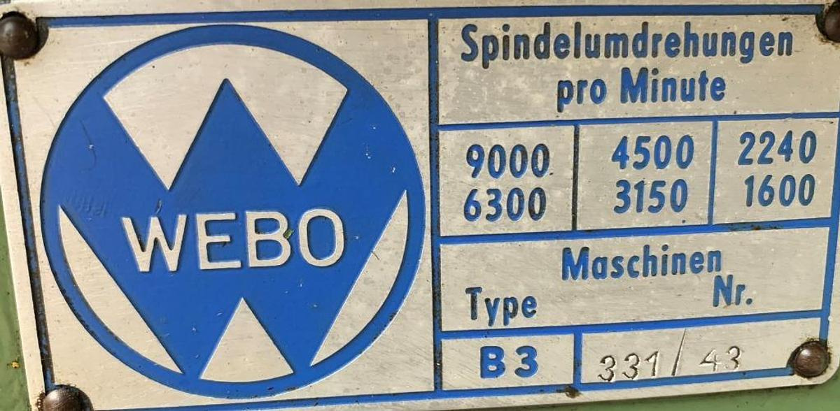 Tischbohrmaschine WEBO - Stubna bušilica: slika 2 Tischbohrmaschine WEBO - Stubna bušilica: slika 2
