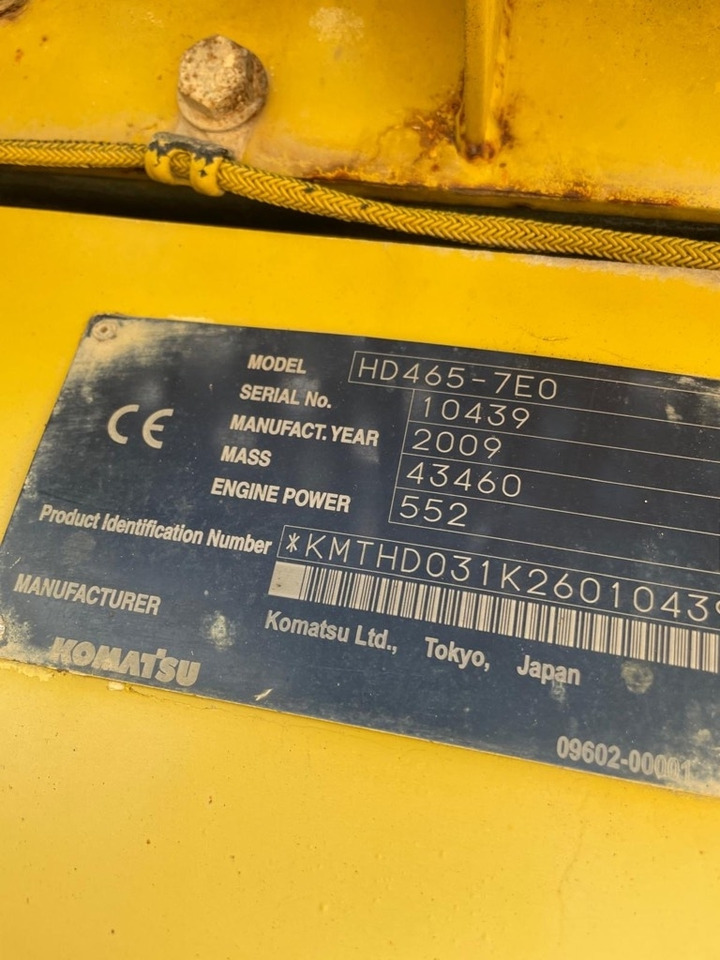 Komatsu HD 465-7 E0 - Kiper sa krutom šasijom/ Kiper za kamen: slika 2 Komatsu HD 465-7 E0 - Kiper sa krutom šasijom/ Kiper za kamen: slika 2