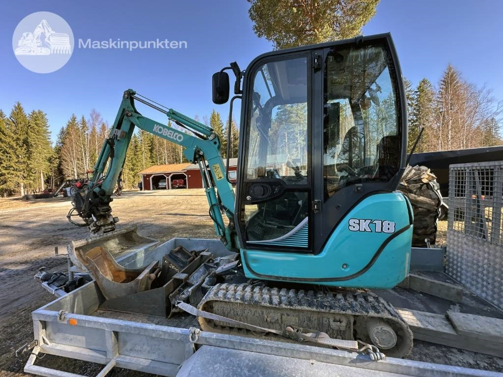 Kobelco SK 18 Med vagn! - Mini bager: slika 1 Kobelco SK 18 Med vagn! - Mini bager: slika 1