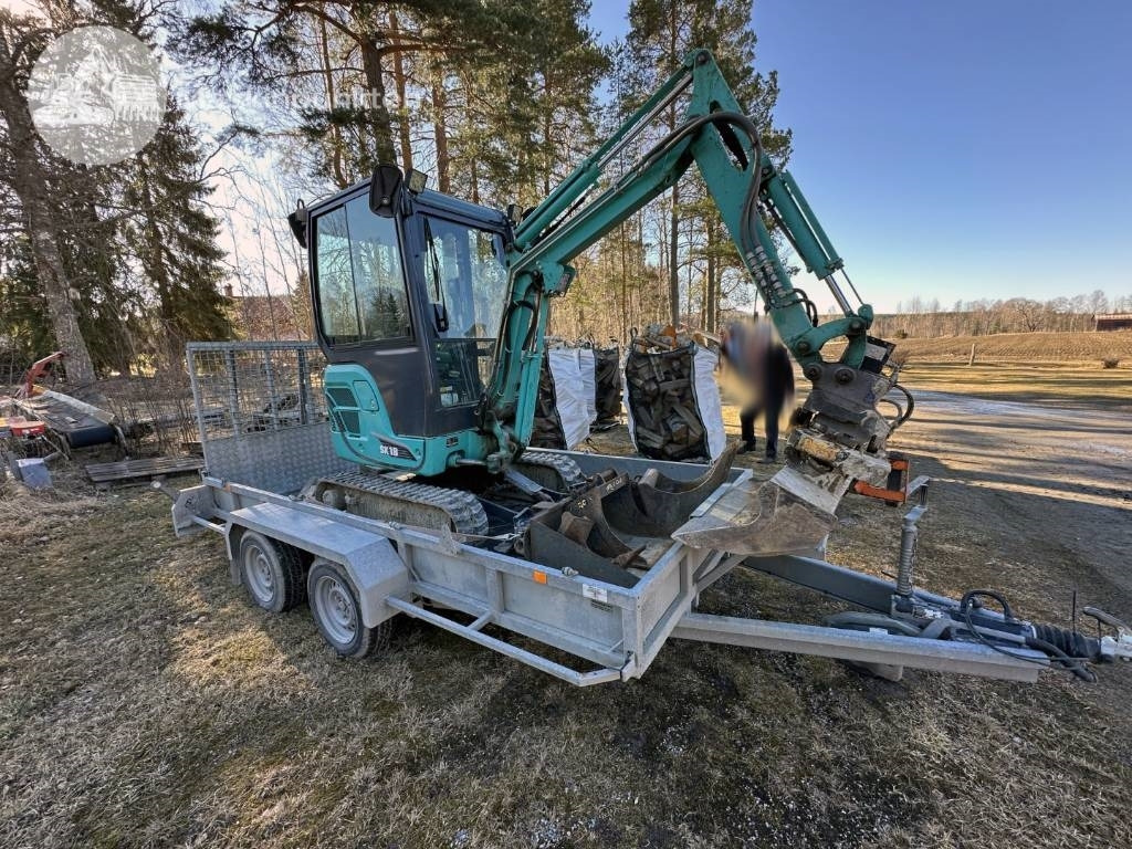 Kobelco SK 18 Med vagn! - Mini bager: slika 4 Kobelco SK 18 Med vagn! - Mini bager: slika 4
