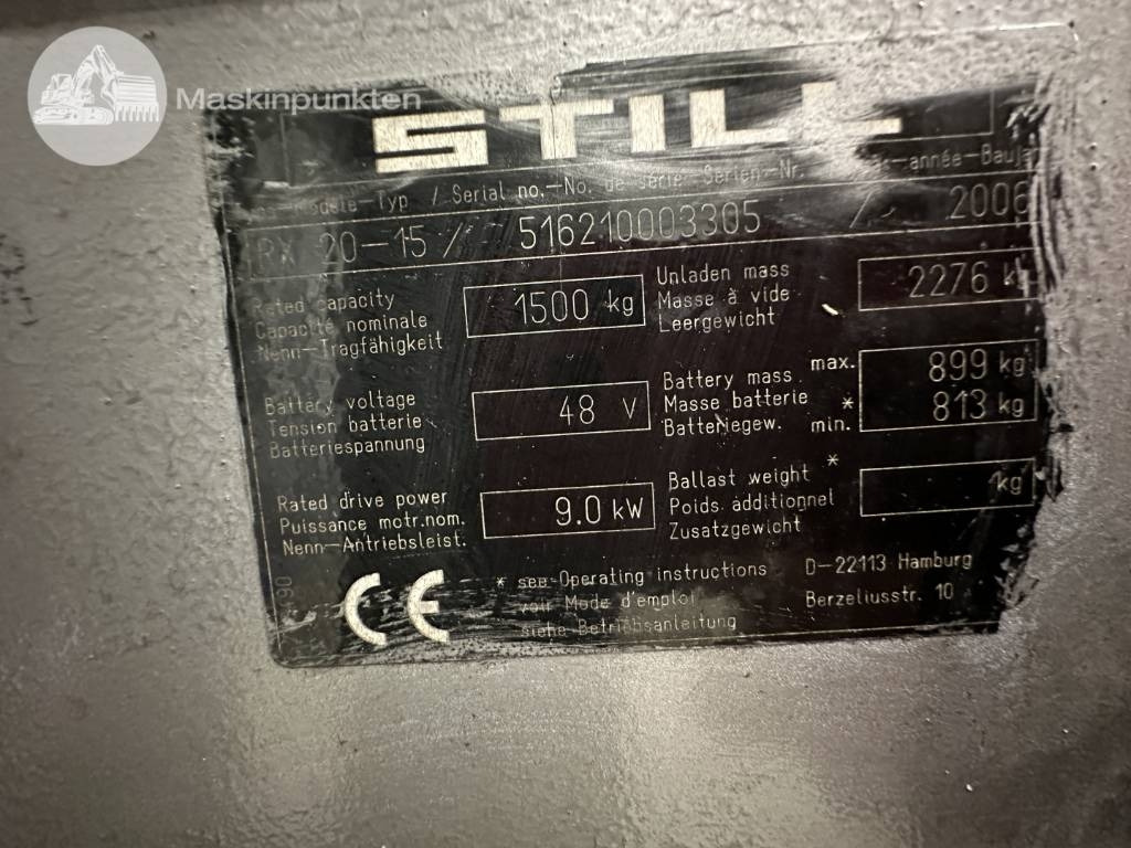 Električni viljuškar Still RX20-15: slika 18