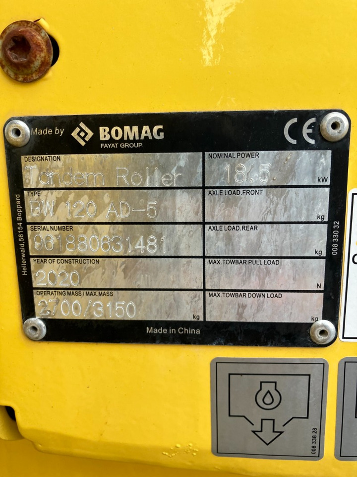 BOMAG CN BW 120 AD-5 Stage V/Tier 4f - Valjak: slika 3 BOMAG CN BW 120 AD-5 Stage V/Tier 4f - Valjak: slika 3