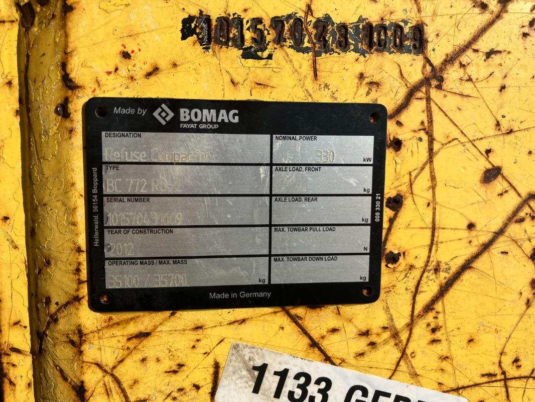 BOMAG DE BC 772 RB-2 Stage IIIa/Tier 3 - Kompaktor: slika 3 BOMAG DE BC 772 RB-2 Stage IIIa/Tier 3 - Kompaktor: slika 3