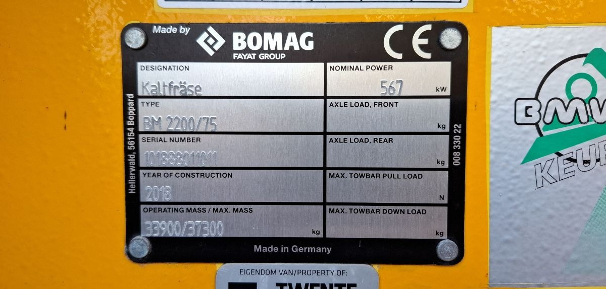 BOMAG DE BM 2200/75 Stage IV/Tier 4f - Mašina za asfalt: slika 3 BOMAG DE BM 2200/75 Stage IV/Tier 4f - Mašina za asfalt: slika 3