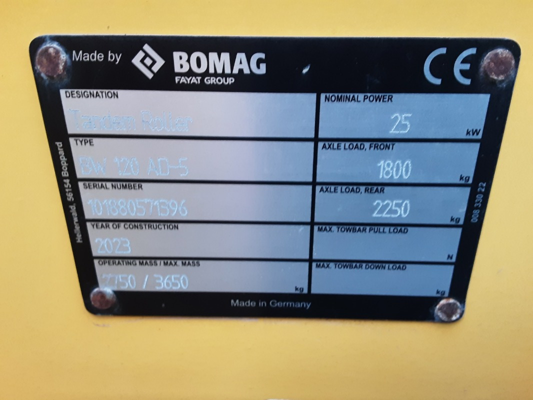 BOMAG DE BW 120 AD-5 Stage V/Tier 4f - Valjak: slika 2 BOMAG DE BW 120 AD-5 Stage V/Tier 4f - Valjak: slika 2